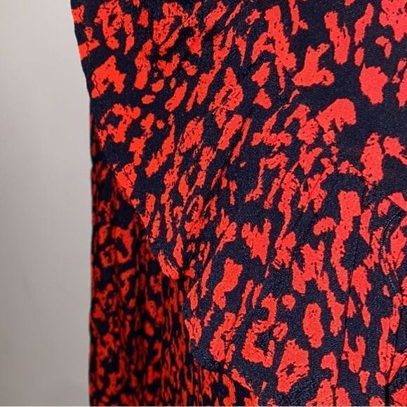 Zara Premium Denim Cheetah Leopard Dress Viscose Loose Medium M - Picture 6 of 9